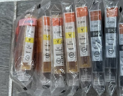 LOT OF 14 UNUSED UNOPENED INK CARTRIDGES C-226 YELLOW/CYAN/MAGENTA/BLACK - Picture 4 of 9