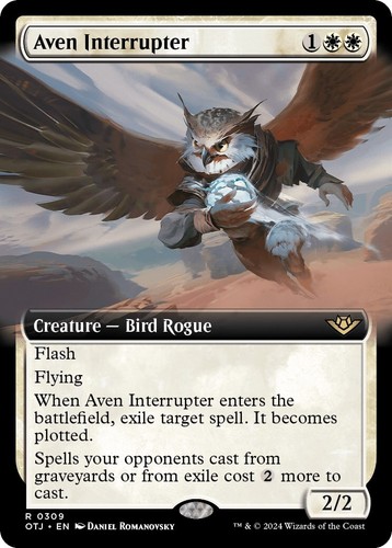 MTG Magic Foil Aven Interrupter PWFM 2024 Winter Promo 0001