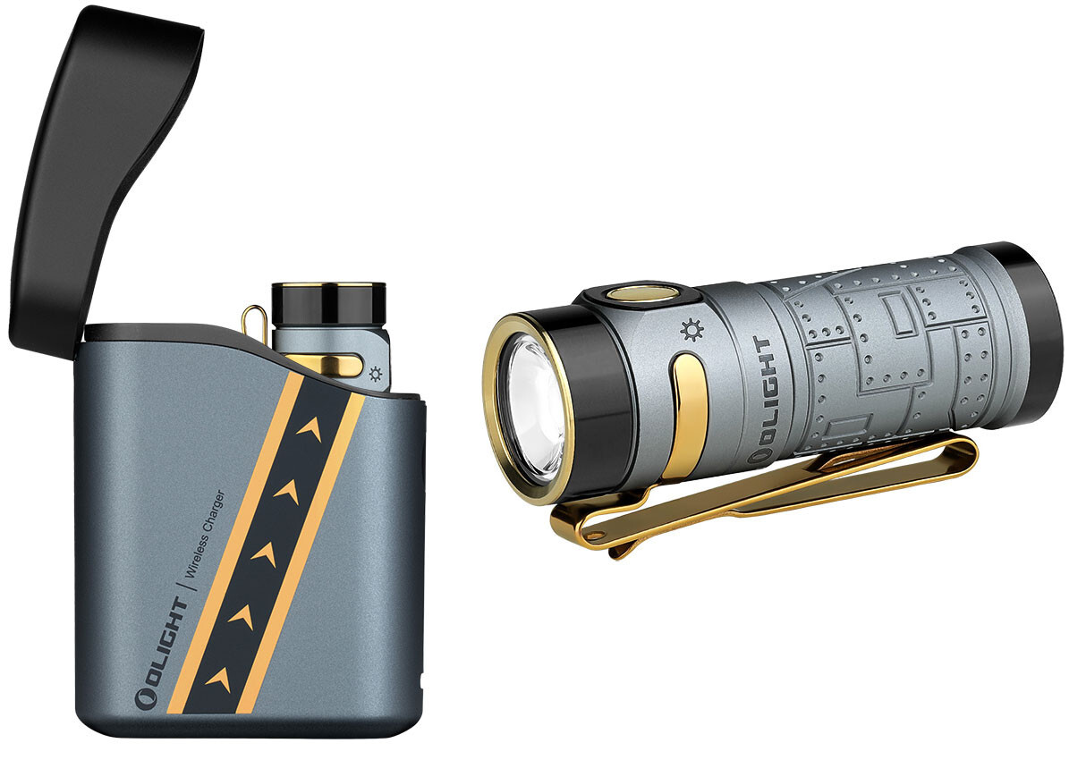 Olight Baton 4 Premium Fighter Pilot 1300 Lu w/Charging Case
