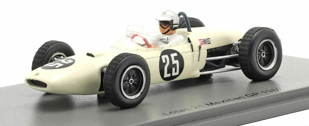 Spark S7139 1/43 LOTUS 21 NO.25 F1 MEXICAN GP 1962 JIM HALL Model