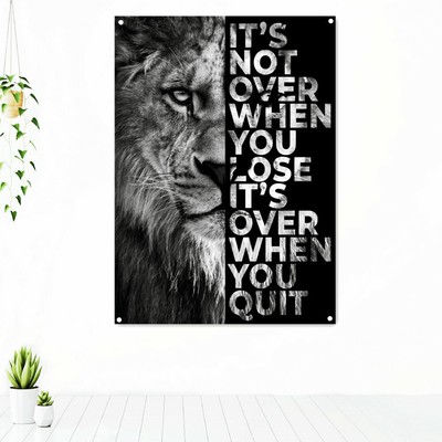Success Inspirational Tapestry Motivational Letter Wall Art Posters Banners Flag