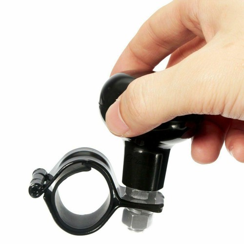Zone Tech Auto Brodi Suicide Knob Car Black Steering Wheel Spinner Handle - Picture 2 of 6