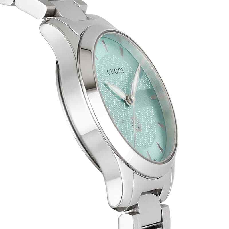 Gucci watch G Timeless Ladies YA1265051 Mint Blue Silver Her