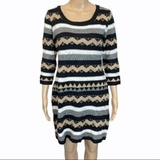 Pink Rose Knit Dress Large
