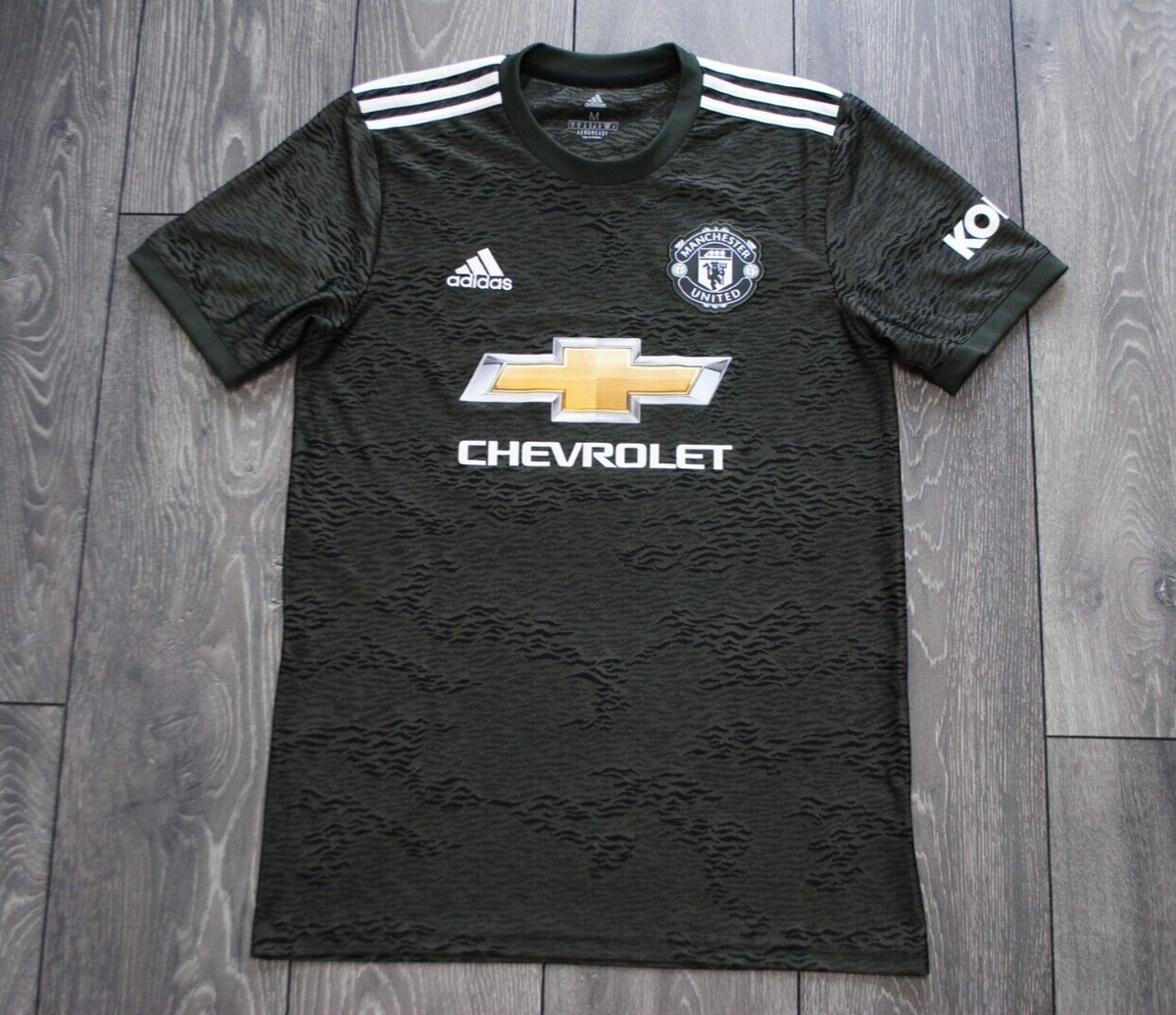 MENS MEDIUM MANCHESTER UNITED AWAY FOOTBALL SHIRT 2020-2021