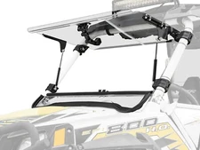 SuperATV Scratch Resistant Flip Windshield for Polaris RZR 800 / 4 800 / S 800