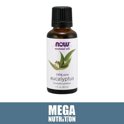 NOW Foods Pure Essential Oils Eucalyptus 30ml | Mind Mental Focus Revitalizing