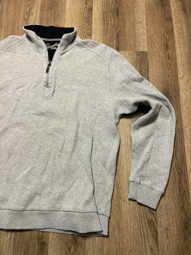 Paradise Collection Sweater, Men's Size Medium, Gray, Pullover, Long Sleeve - Picture 4 of 9
