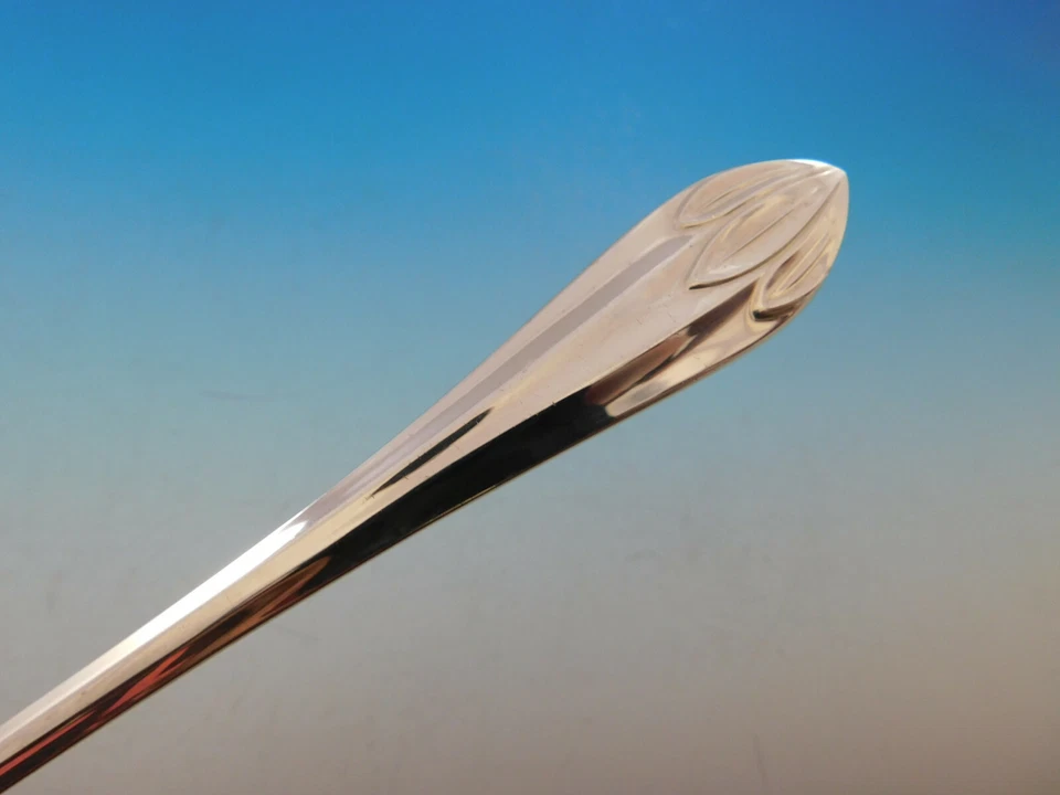 Juego de cubiertos de plata esterlina Lotus Orchid Mappin & Webb servicio cena 66 piezas Foto 3 de 4