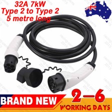 7kW 32A Type2 to Type 2 EV Charging Charger Cable  Extension Cable Length 5M