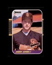 Jimmy Jones Hand Signed 1987 Donruss San Diego Padres Autograph