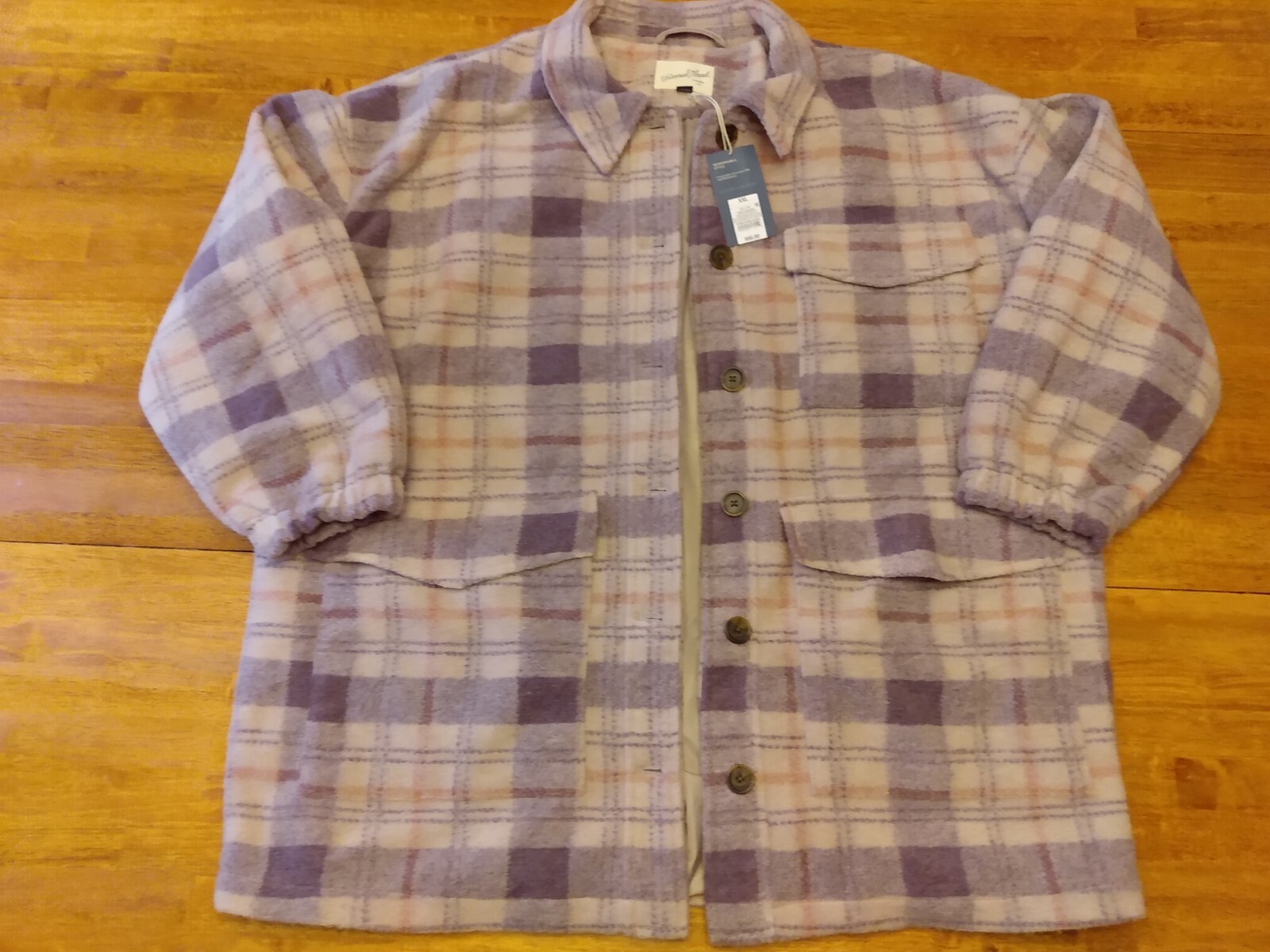 Universal Threads purple plaid Shacket 