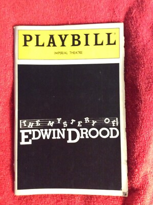 PLAYBILL THE MYSTERY OF EDWIN DROOD IMPERIAL THEATRE