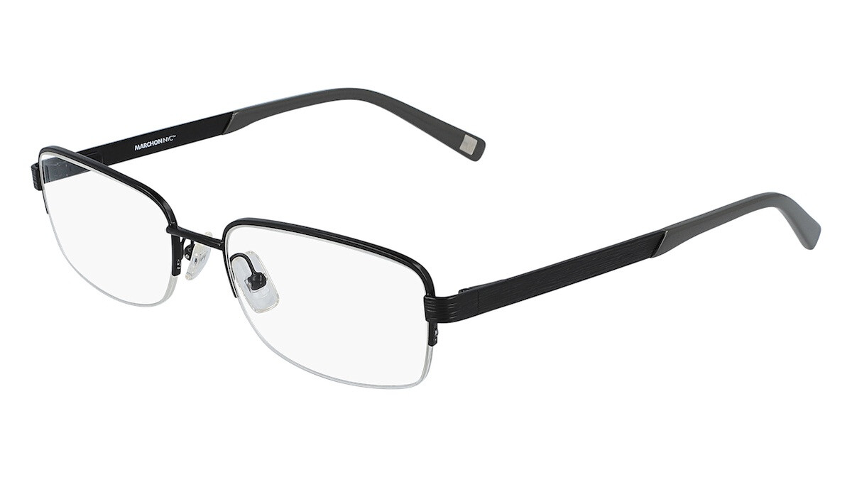 Оправа для оптических очков Marchon NYC M-2008 Black 001 с металлической полуободкой 55-18-140 A 18490₽