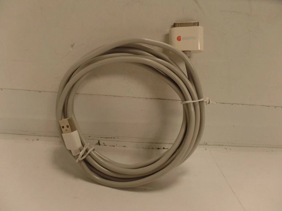 NUEVO Cable de Datos USB Griffin 10W Cargador Extra Largo 10' Apple iPad 1 iPhone 4 iPod Foto 2 de 4