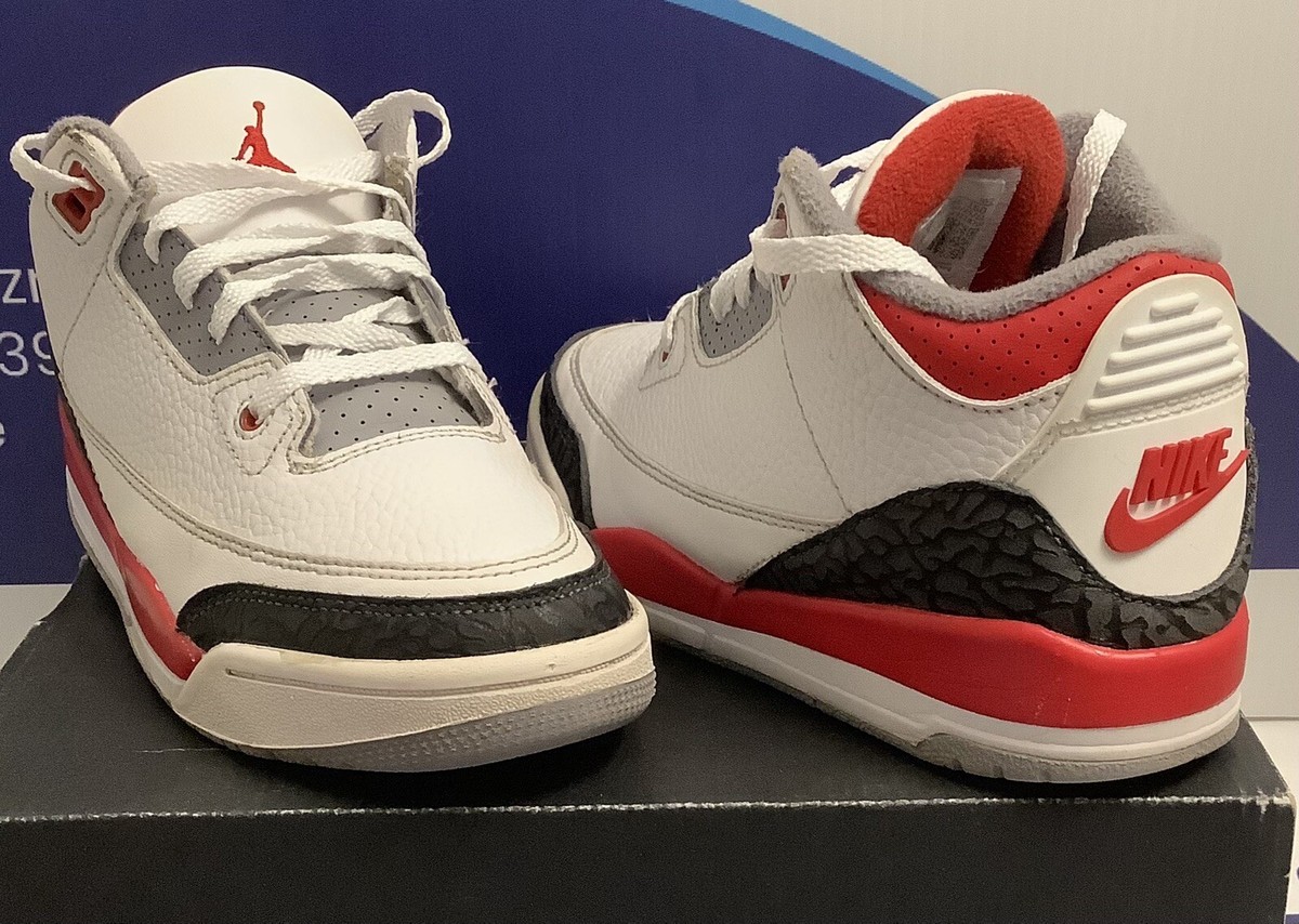 kakkun様 Air Jordan 3 Retro Fire Red 28.0 Amazon.com | Jordan Boy's Air 3 Retro (Big Kid) White/Fire