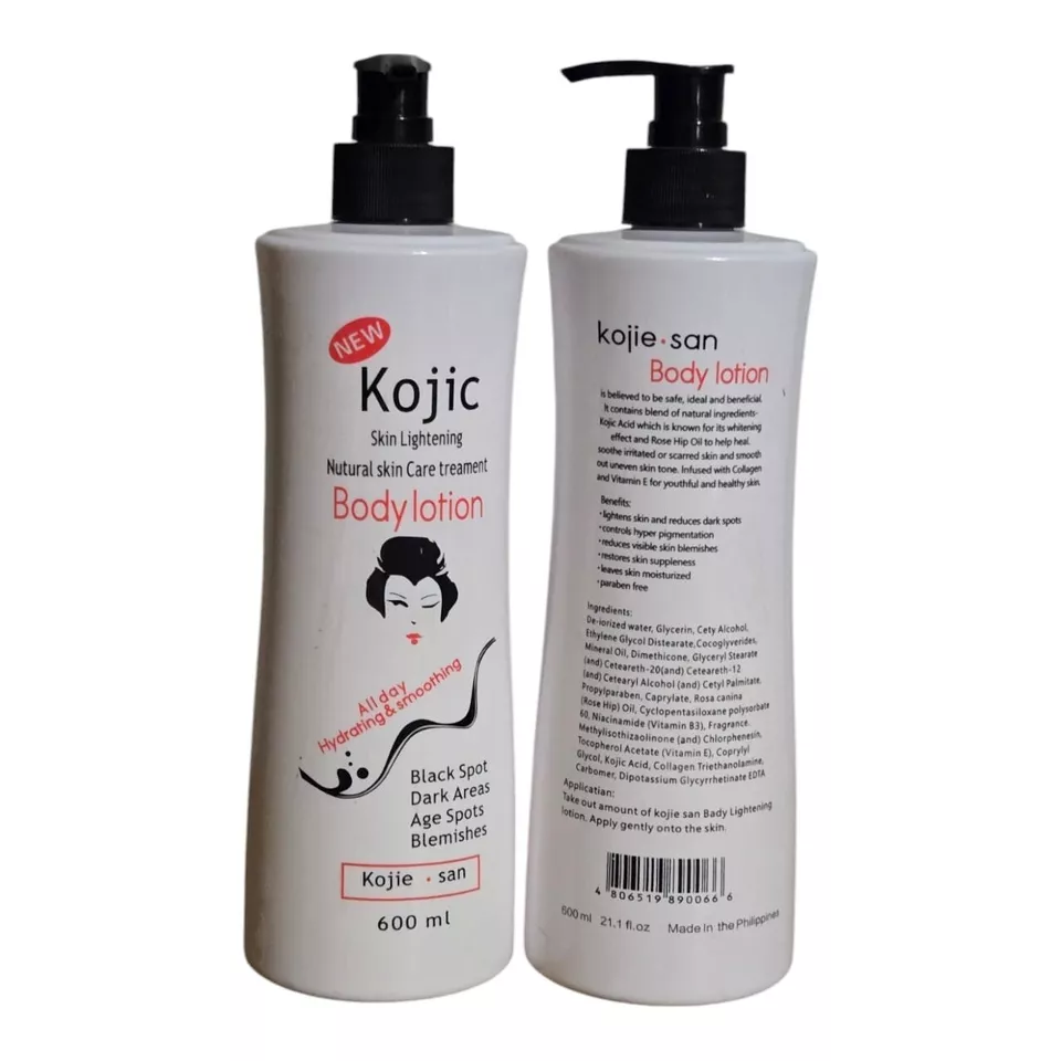 Paquete de 2 lociones corporales aclaradoras de piel Kojie San Kojic Foto 2 de 4