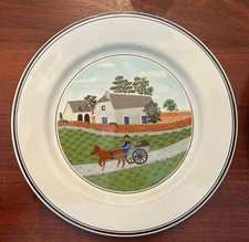 Vintage  Naif Salad Plate   Villeroy & Boch   8 1/4" Porcelain Luxembourg