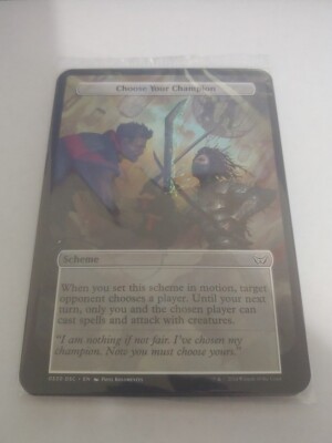 MTG Duskmourn Death Toll 10 Archenemy Scheme Cards Oversized Sealed