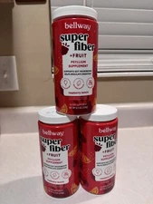3x Bellway SUPER FIBER + FRUIT Psyllium Prebiotic Raspberry Lemon EXP 3-6/26
