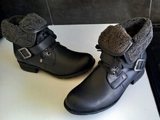 Firetrap Henri Black Boots Size UK 7