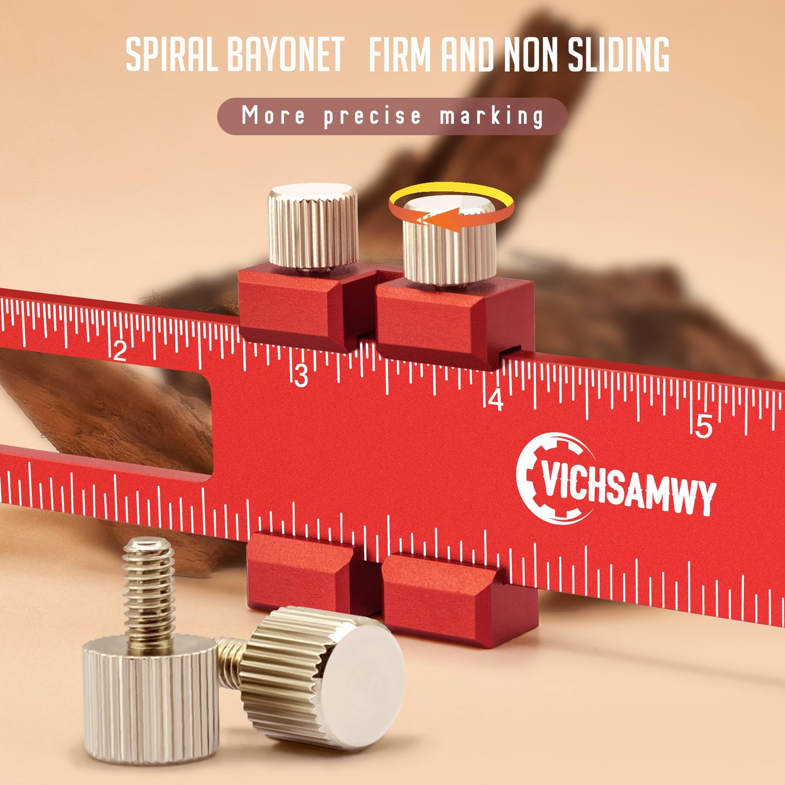 Woodworking Ruler Precision Pocket Rulers Scribing Ruler 12 8 6 Inch Metal Slide