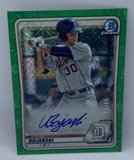 2020 Bowman Chrome Mega Box Ulrich Bojarski Tigers SP Green Auto 49/99