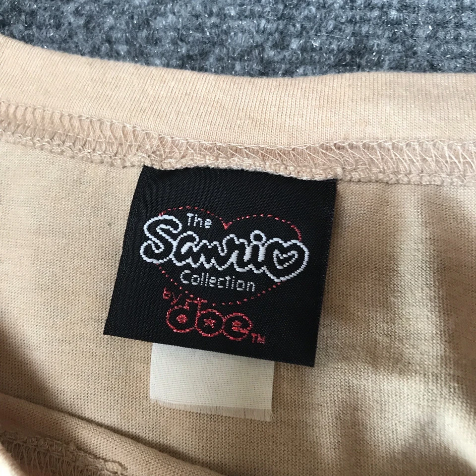 Vintage Y2K Hello Kitty Shirt Large Cowboy Western 50/50 Cotton Tan Sanrio Doc - Image 3 of 4