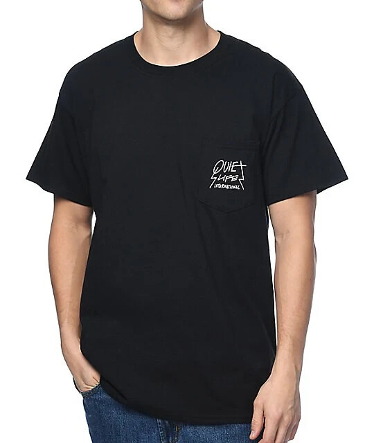 Футболка с карманами The Quiet Life - International, черная, XL
