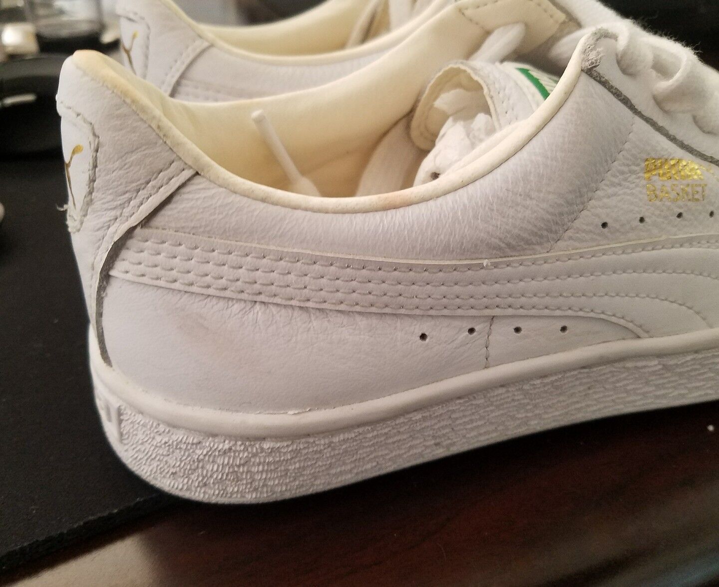 PUMA Womens 9.5 Basket Classic LifeStyle Wns Fashion Fashion Fashion Sneaker- White gold 10b47b PUMA Womens 9.5 Basket Classic LifeStyle Wns Fashion Fashion Fashion Sneaker- White gold 10b47b