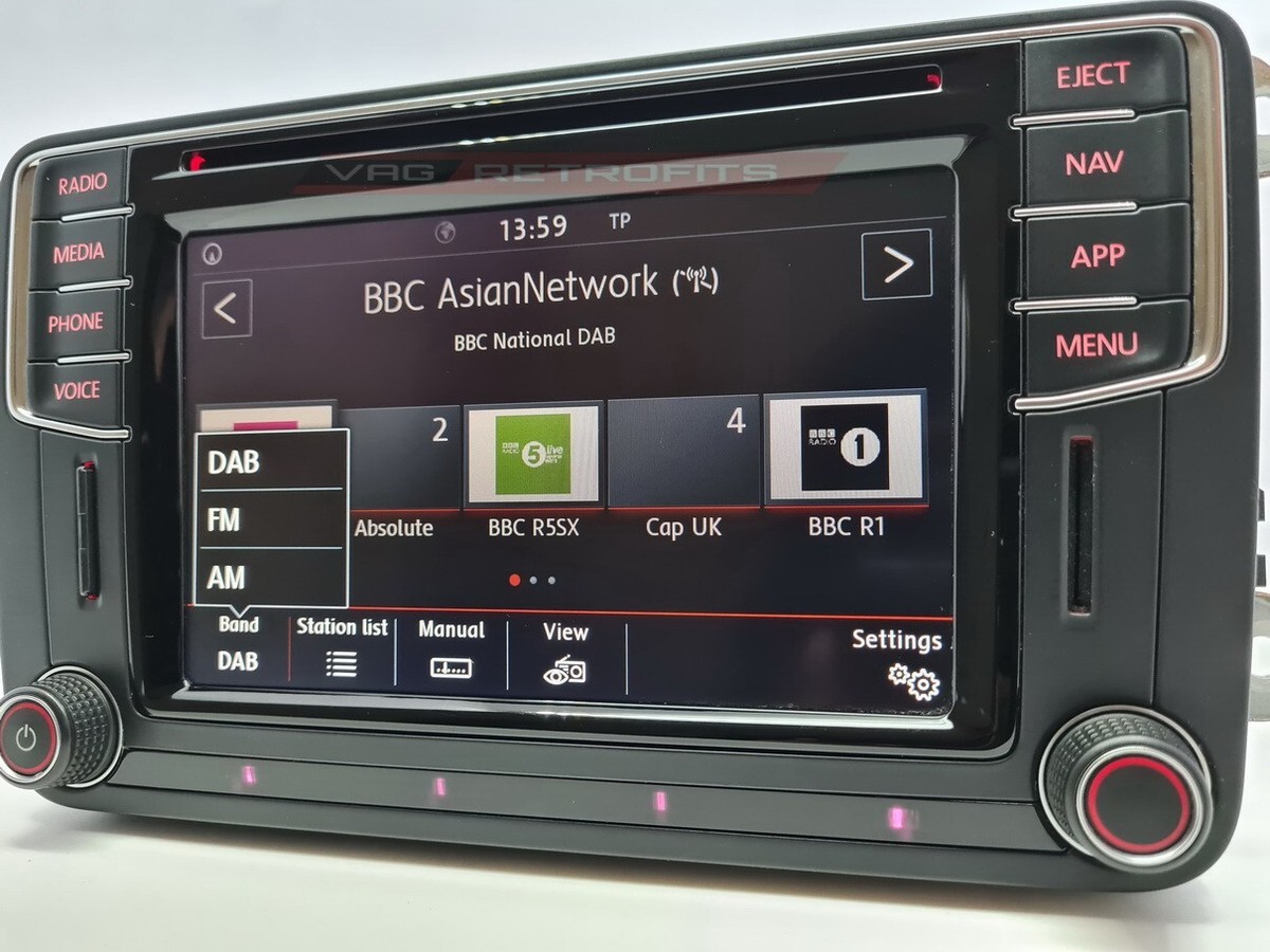 VW DISCOVER MEDIA MIB2 UNLOCKED CARPLAY ANDROID WIFI DAB+ VOICE