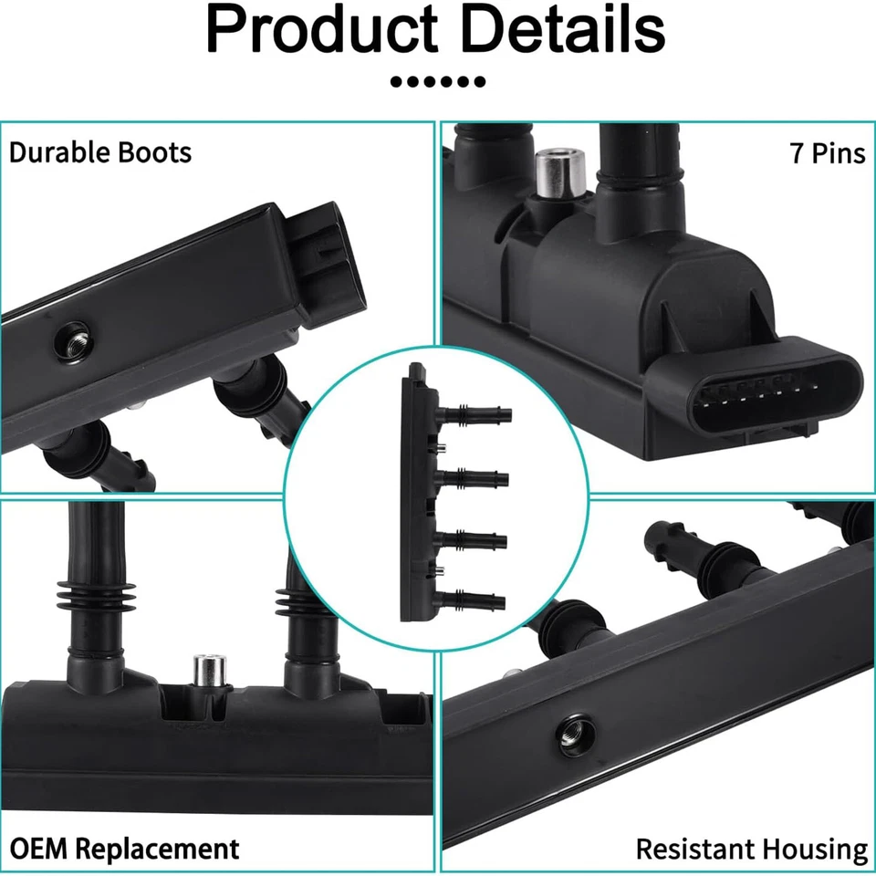 Ignition Bobinas Pack Fits Chevy Cruze L4 1.4L Sonic Trax Volt Cadillac ELR Buic - Image 2 of 4