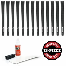 Karma Velour Tour Velvet JUMBO +1/16" Black 13 Piece Golf Grip KIT - New!
