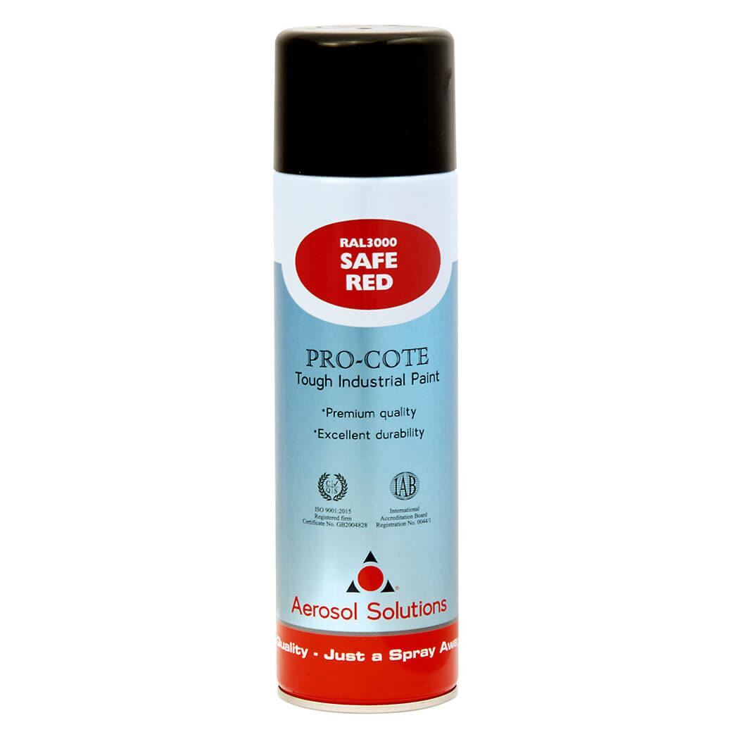 Pro-Cote Safe Red Fast Drying Hard Wearing Aerosol Spray Paint 500ml - Image 7