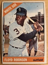 1966 Topps Floyd Robinson Baseball Card #8 White Sox Low-Grade Fair
