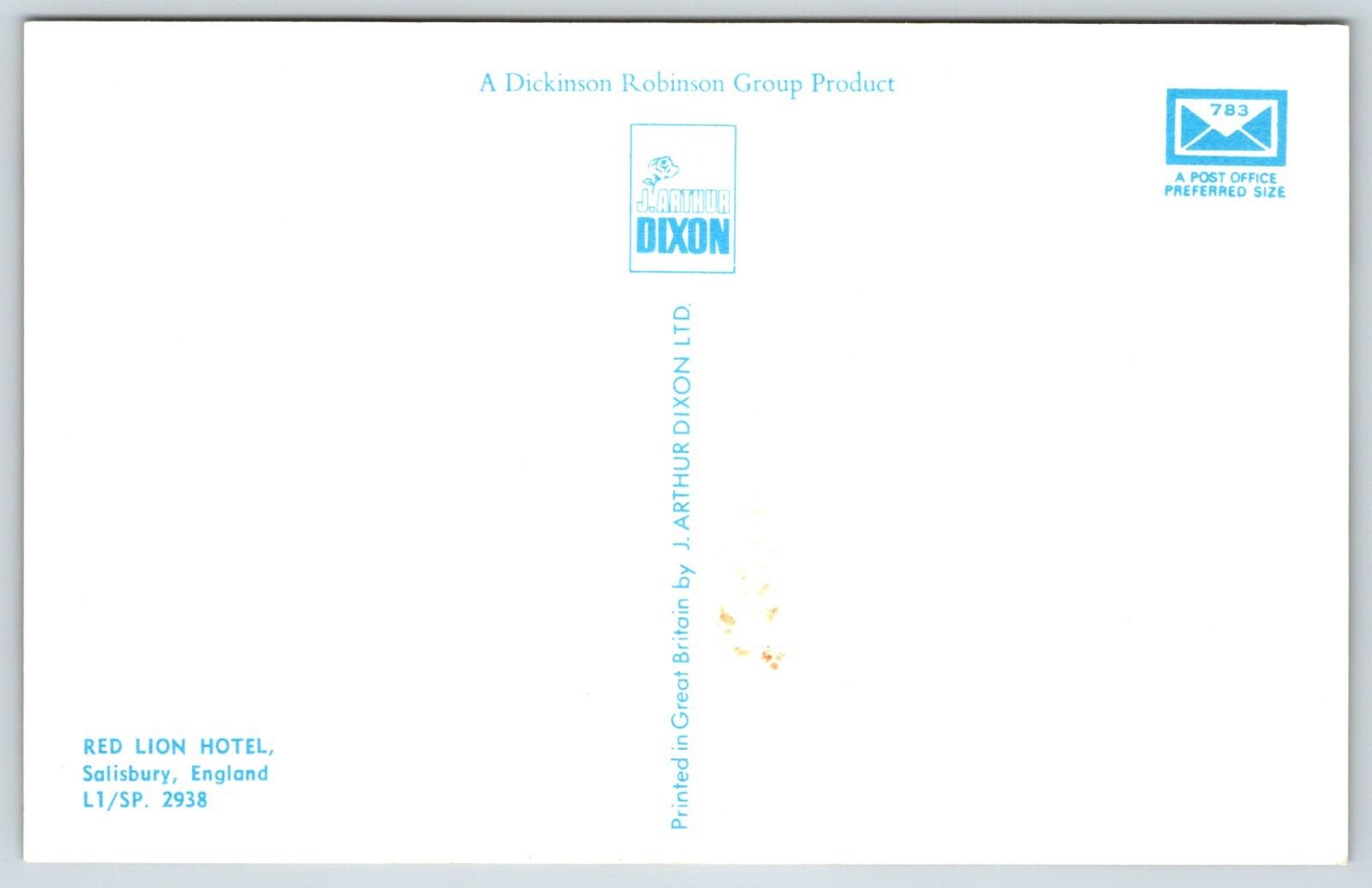 Postcard Red Lion Hotel, Salisbury, England Unposted