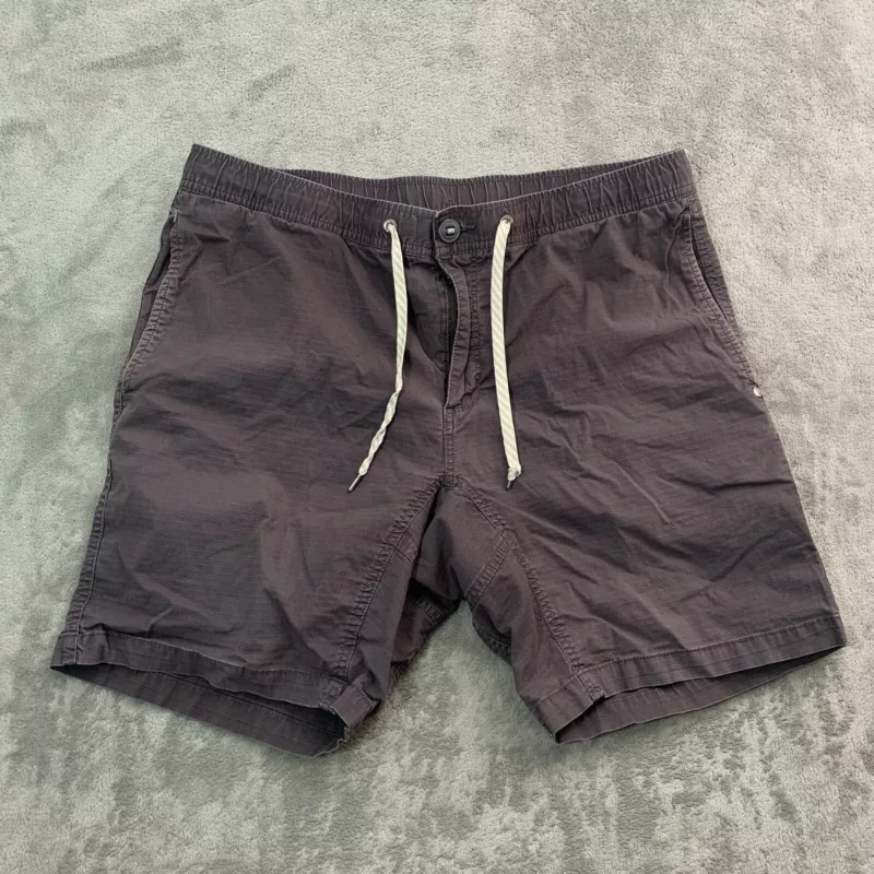 vuori v370 ripstop organic cotton drawstring hiking outdoor flaw shorts