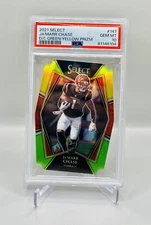 2021 Panini Select Green Yellow Die Cut Jamarr Chase PSA 10 #147