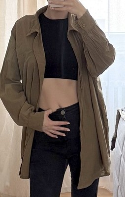 Hemd Khaki Olivegrün Gr. 36 38 S Asos Design neu