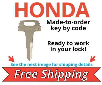 #ad Honda Motorcycle ATV SXS Keys Replacement Key Cut by Code A00 A99 amp; B00 B99 $9.95