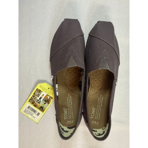TOMS Classic Women’s 8.5 Ash Canvas Slip On Shoes NWT