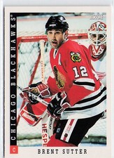 1993-94 Score #44 Brent Sutter Chicago Blackhawks