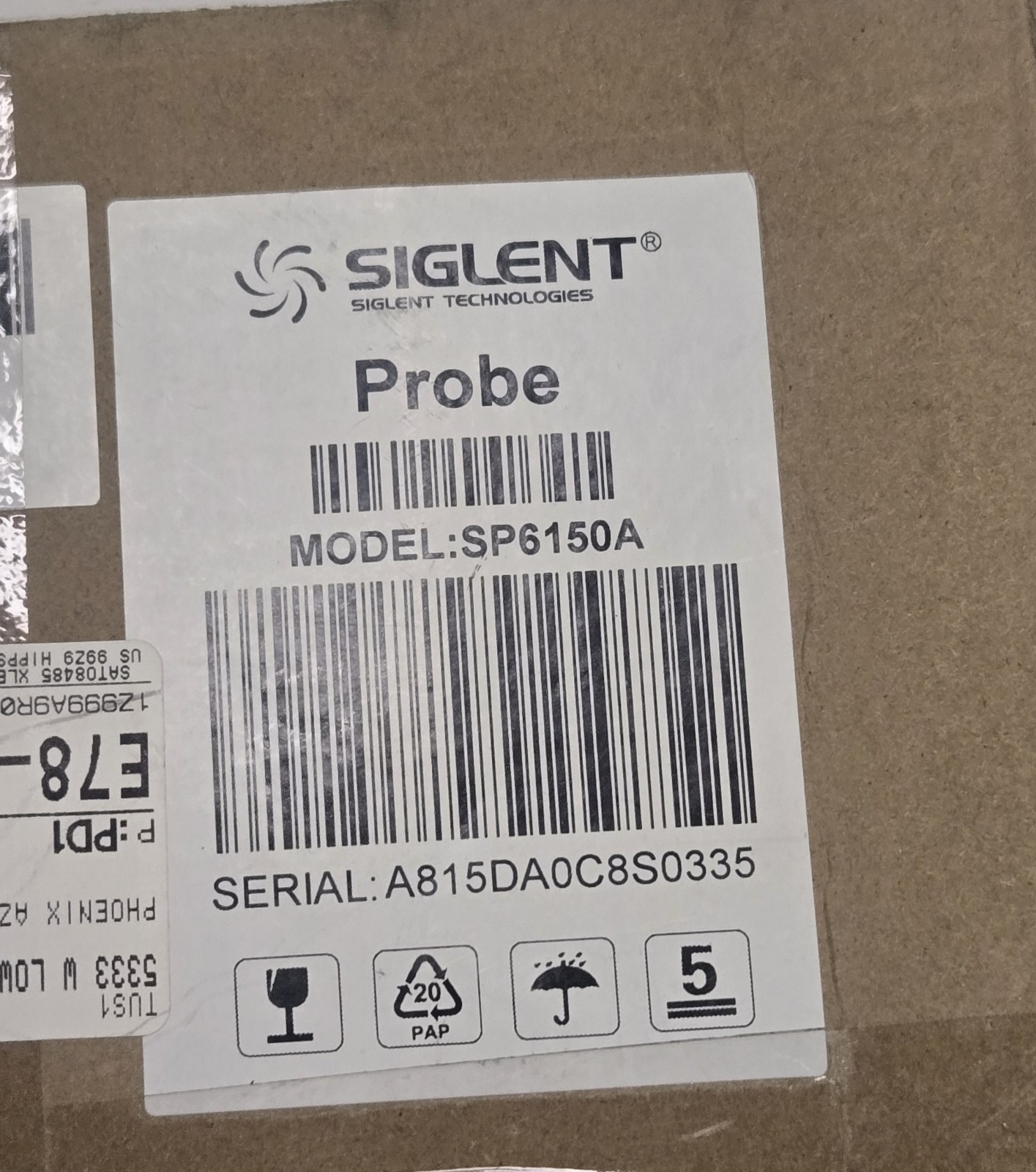 SP6150A 1.5 GHz Oscilloscope Probe New SIGLENT