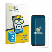 2X Motorola Moto G37 Displayschutzfolie Transparent