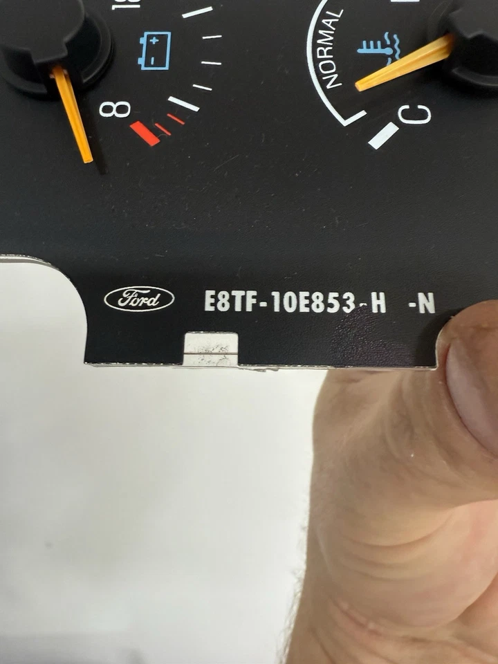 87-91 Ford F150 Bronco Truck Instrument Cluster Temp Temperature Battery Gauge - Image 3 of 4