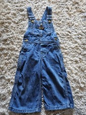 Vintage 50s Big Smith Sanforized Union Made Toddler No Size Blue Denim Overalls