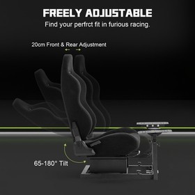 Hottoby Flight Simulator Cockpit & Seat Fit Thrustmaster A10C Logitech X52 PRO