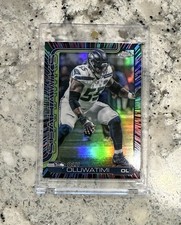 Olu Oluwatimi 2025 Topps Chrome Neon Pulse Refractor SP #273 Seattle Seahawks