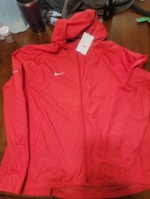 Nike Women s Red Hooded Full Zip Lightweight ...