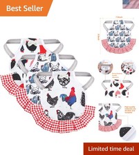 Adjustable Chicken Saddle - Set of 3 Hen Aprons for All Sizes